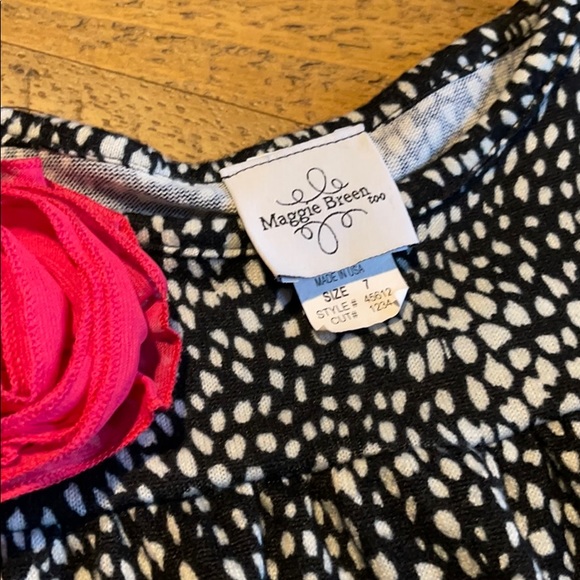 Maggie Breen top size 7 black and white - Picture 3 of 7